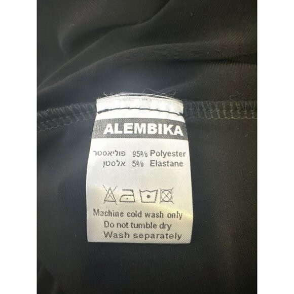 Alembika Black & Tan Floral Print Short Sleeve Maxi Dress Size 14 - Picture 8 of 9